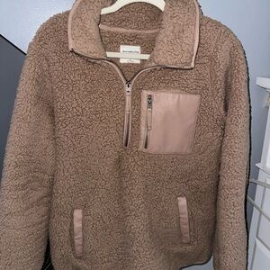 Abercrombie and fitch teddy 1/4 zip